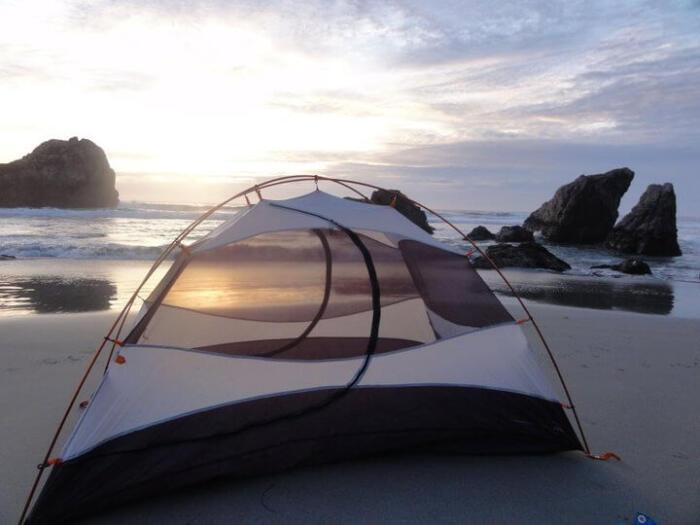 Free camping on the pacific coast highway