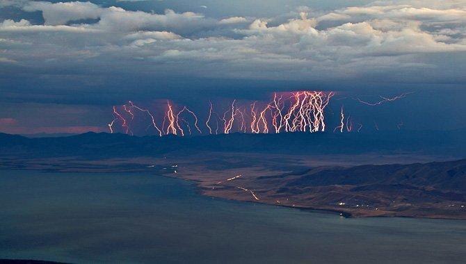 Bear Lake lightning storm garden utah