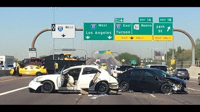 This multi car crash is what if feels like to be a tennant at the tiffany RV park in Mesa AZ