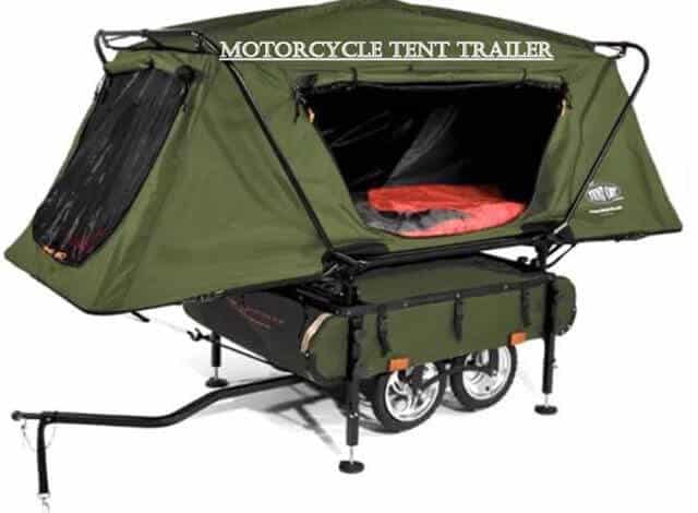 Motorcycle pop up tent trailers are super mobile, light and cheap rv. When looking at buying an RV for your motorcycle these are the type of pop up campers your looking for. You can find them on craigslist for a couple hundred dollars to a couple thousand dollars. The cheapest craigslist to find these popup motorcycle trailers are whitefish craigslist in montana. Most motorcycle popup camper trailers usually have some type of storage below the popup tent feature. SOme minimal storage around the trailer and a sleeping area. My favorite is the motorcycle tent cot trailer with storage. Weighs less then 300 pounds and only costs $200 on amazon. If your buying an RV for your motorcycle then you need to check out my buying an RV guide at aowanders.