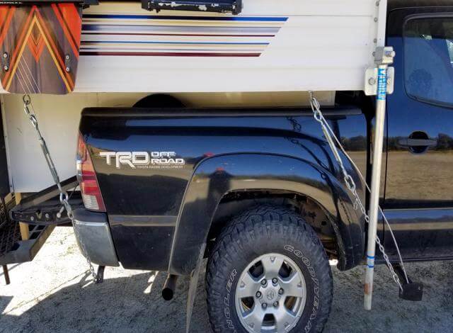 How to make your torklift cabover camper frame mounted tie downs for less than a $100, and takes less than an hour.