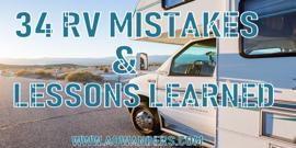RV mistakes can add up quickly. I made one RV mistake after another when I bought my first RV Camper. From forgetting to close the roof vent before it rained to almost causing an electrical fire for using the wrong size extension cord. All of the RV mistakes I made were completely avoidable if I would have done any research or reached out to the RV community for advice. RVers are a friendly helpful bunch . Find an RV facebook group, camper forum or even a local group you can reach out to for advice. There is always someone out there that has been in your position before, and would love to help you avoid the frustration they went through. Life is short don't spend it stressed out over avoidable camper mistakes. 