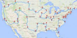Make fewer RV mistakes with your new RV camper when you plan your route out ahead of time. This map shows all the stops we made in our new RV while traveling across the lower 48 states here in America. We stopped and camped at National Parks, tourists towns, State parks, and secret campsites I have collected over the years. My travels help me to side step most RV route planning mistakes, but always be prepared. RV mistakes can occur anywhere. 