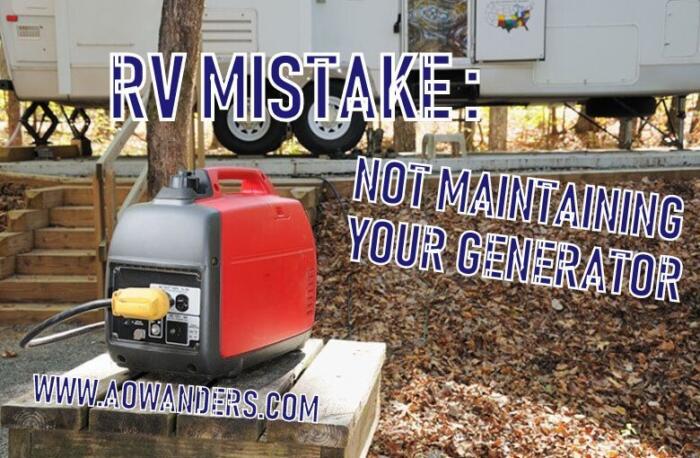 A crucial part to cheap rv living is your generator, and properly maintaining it. A popular RV mistake is not changing the oil in your brand new generator. On new RV generators you want to change the oil for the first time within 30 hours. After that you want to change your RV generator oil every 100 hours. Most people change their oil once a year in the spring time when they take they RV Camper or travel trailer out of storage. Don't make the RV mistake of not changing your oil or you will have a useless generator. 