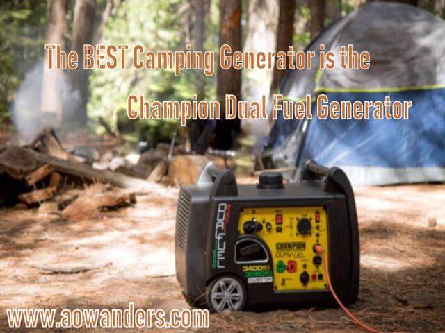 The best camping generator for your new travel trailer is the 3400 watt dual fuel electric start generator. Capable of running for up to 14 hours off of either propane or gasoline this quiet generator is made for camping. Whether in your new motorhome, camper, 5th wheel or travel trailer. This ultra quiet portable generator is the best electric start generator on the market today. 