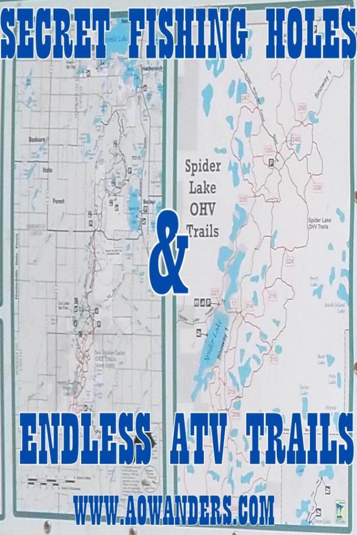 Spider Lake Trails offer 29 square miles of ATV fun for the whole family in the Foot Hills State Forest