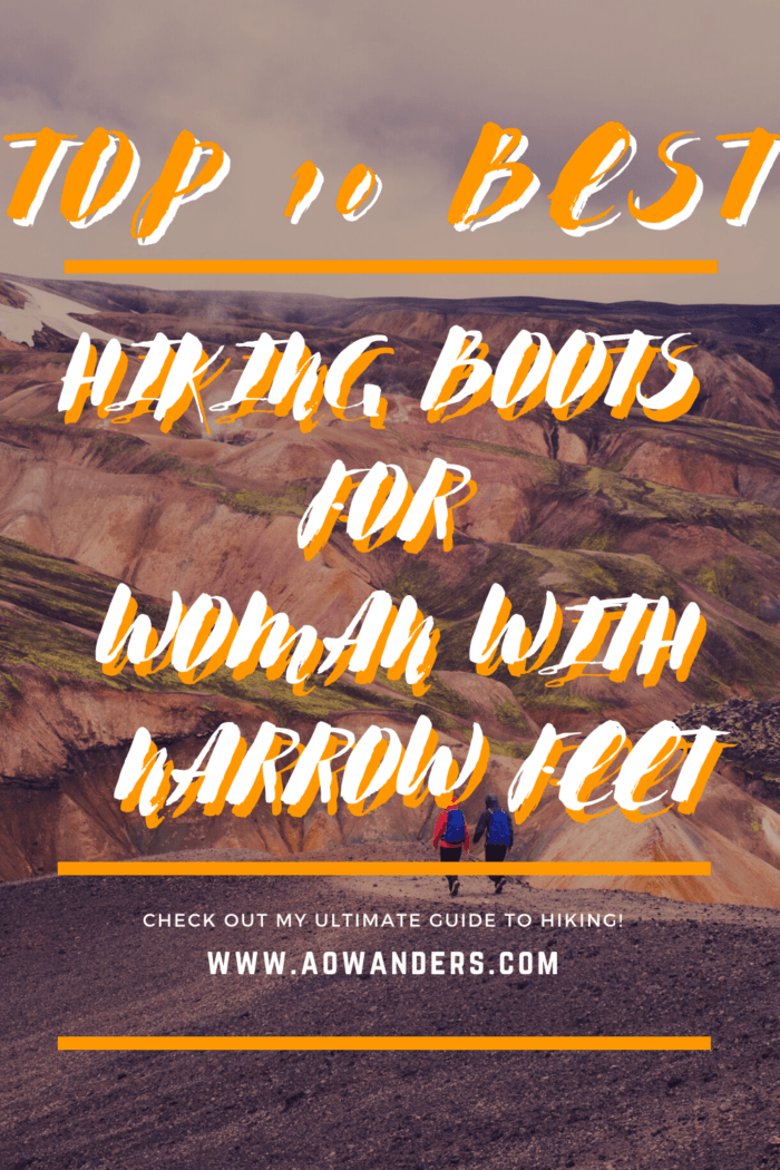 Helpful guide to finding hiking boots for women with narrow feet.