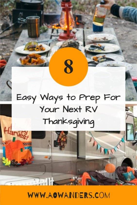 Helpful tips to prep for your next RV Thanksgiving Feast