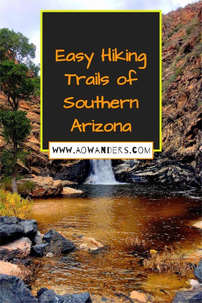 Tanque Verde Falls hiking trail in southern Arizona