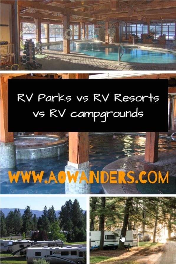 Easy guide to explaining the difference between an RV Park, RV Resort, and an RV Campground?  