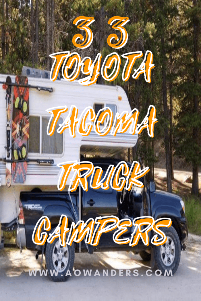 Slide in Toyota Tacoma Truck Campers and other mid-sized pickup truck campers.