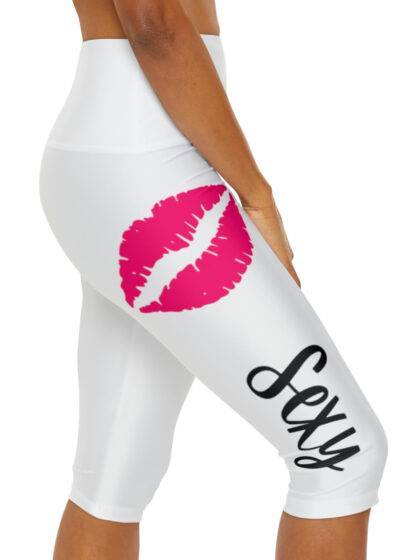 SEXY Yoga Pants with Pink Lips | Comfortable and Stretchy | Perfect for Lounging Around The Campfire or RV