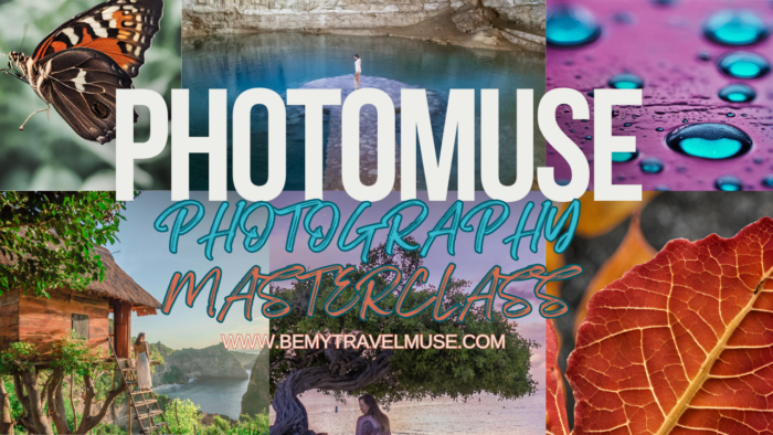 Photography masterclass graphic offered by bemytravelmuse
