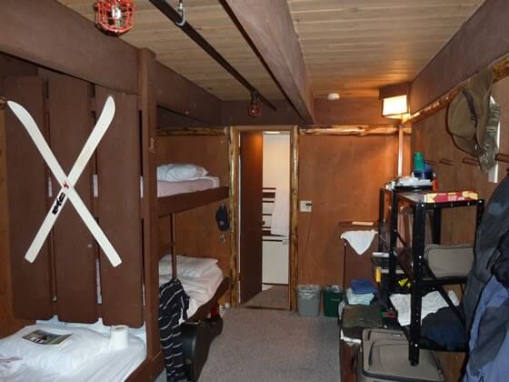 Quad room in the hostel in Jackson Hole Hostel in teton Village in Grand Teton National Park